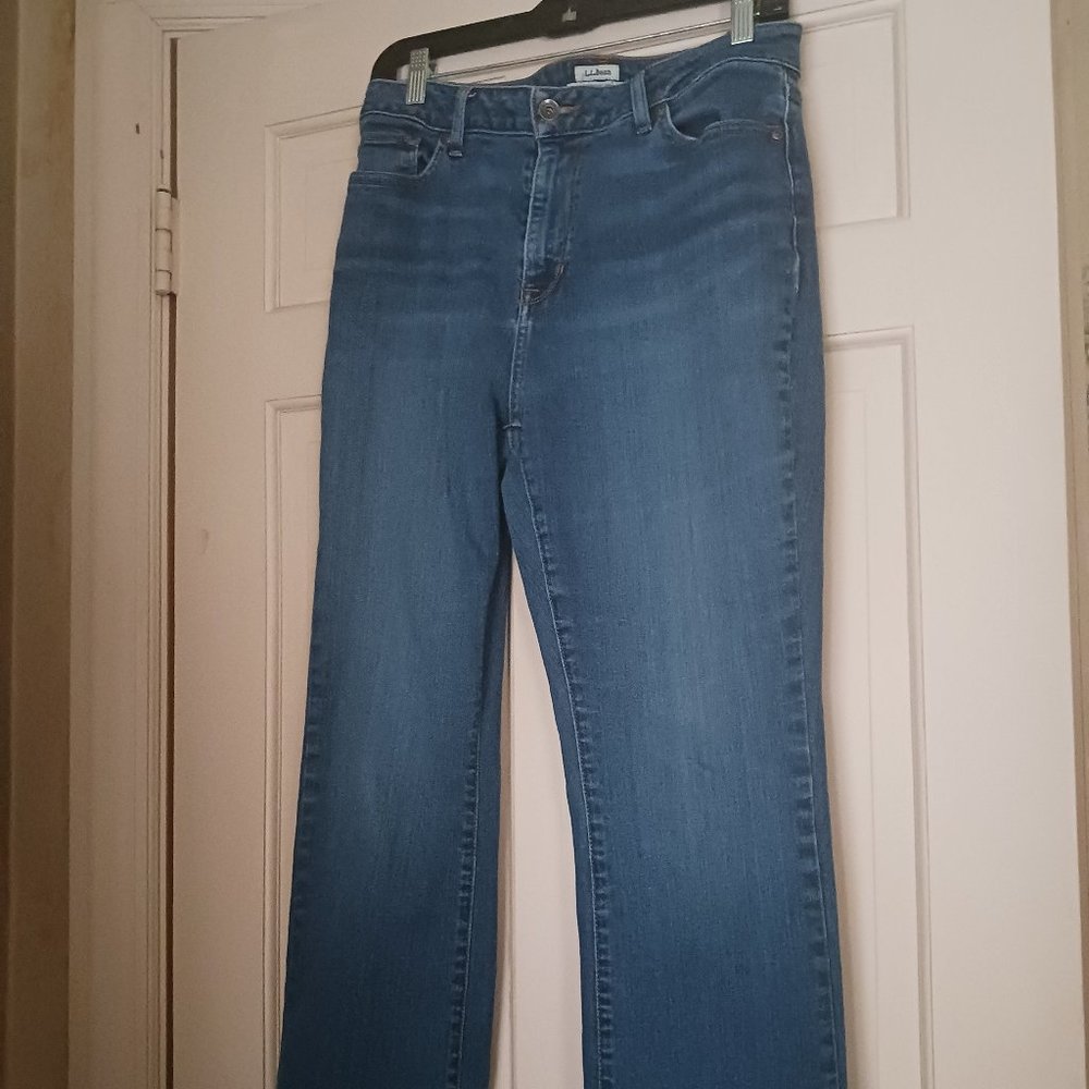 L.L. Bean Classic Fit Women's Jeans Slenderizing straight leg size 12